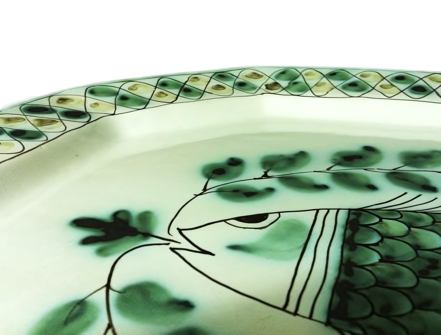 Large octagonal plate