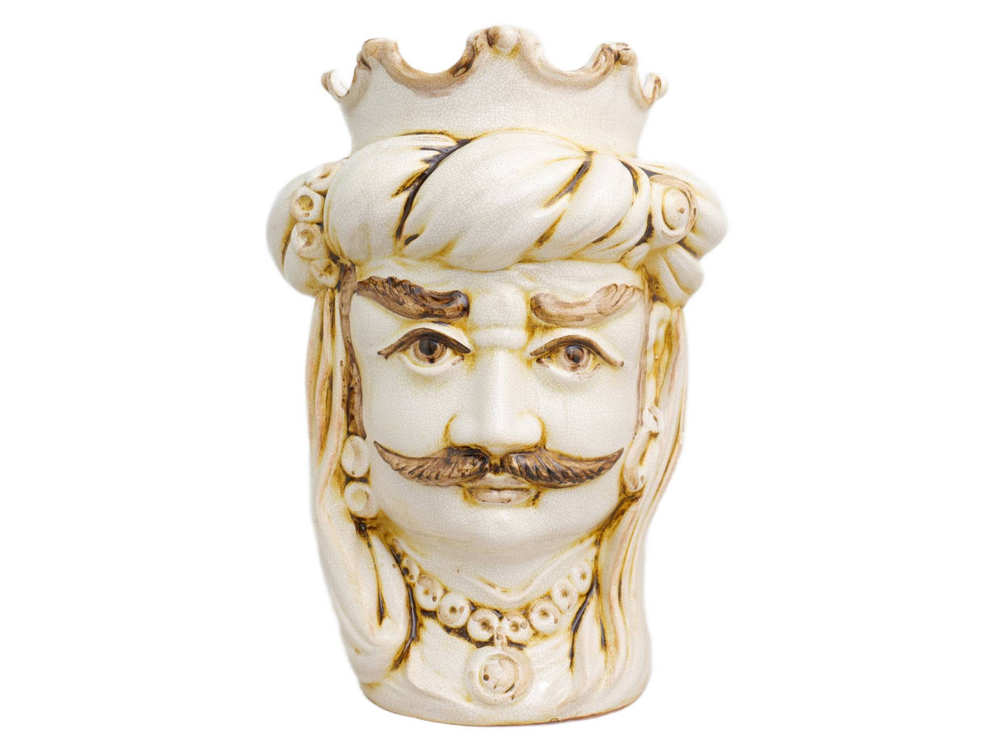 Moor's Head Man White/Rust H 34 cm