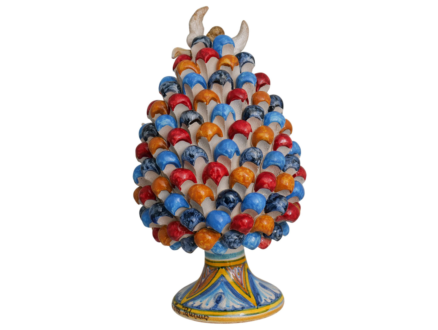 "Pine cone h 30" nativity scene