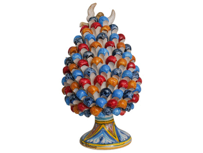 "Pine cone h 30" nativity scene
