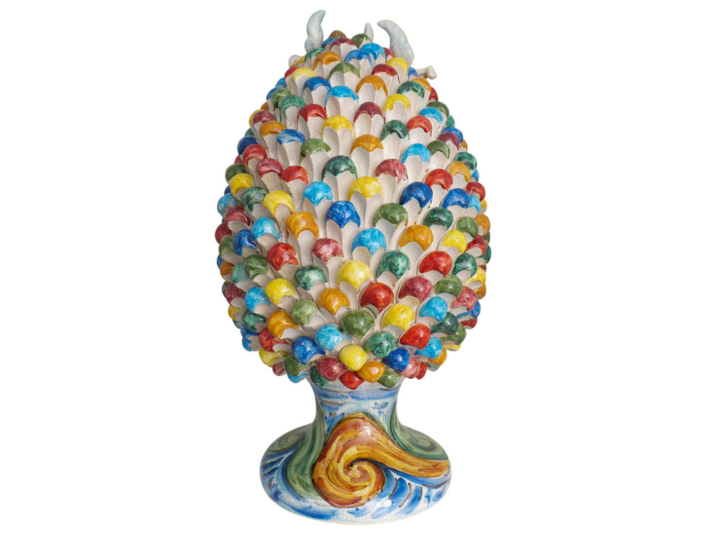 "Pine cone h 40" nativity scene