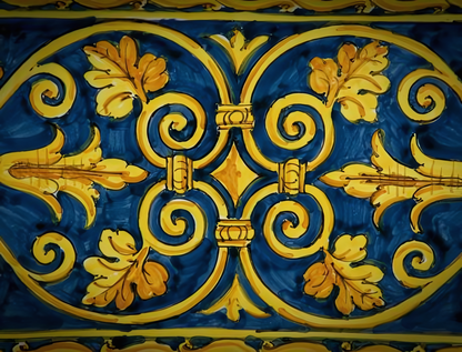 Long flat octagonal plate