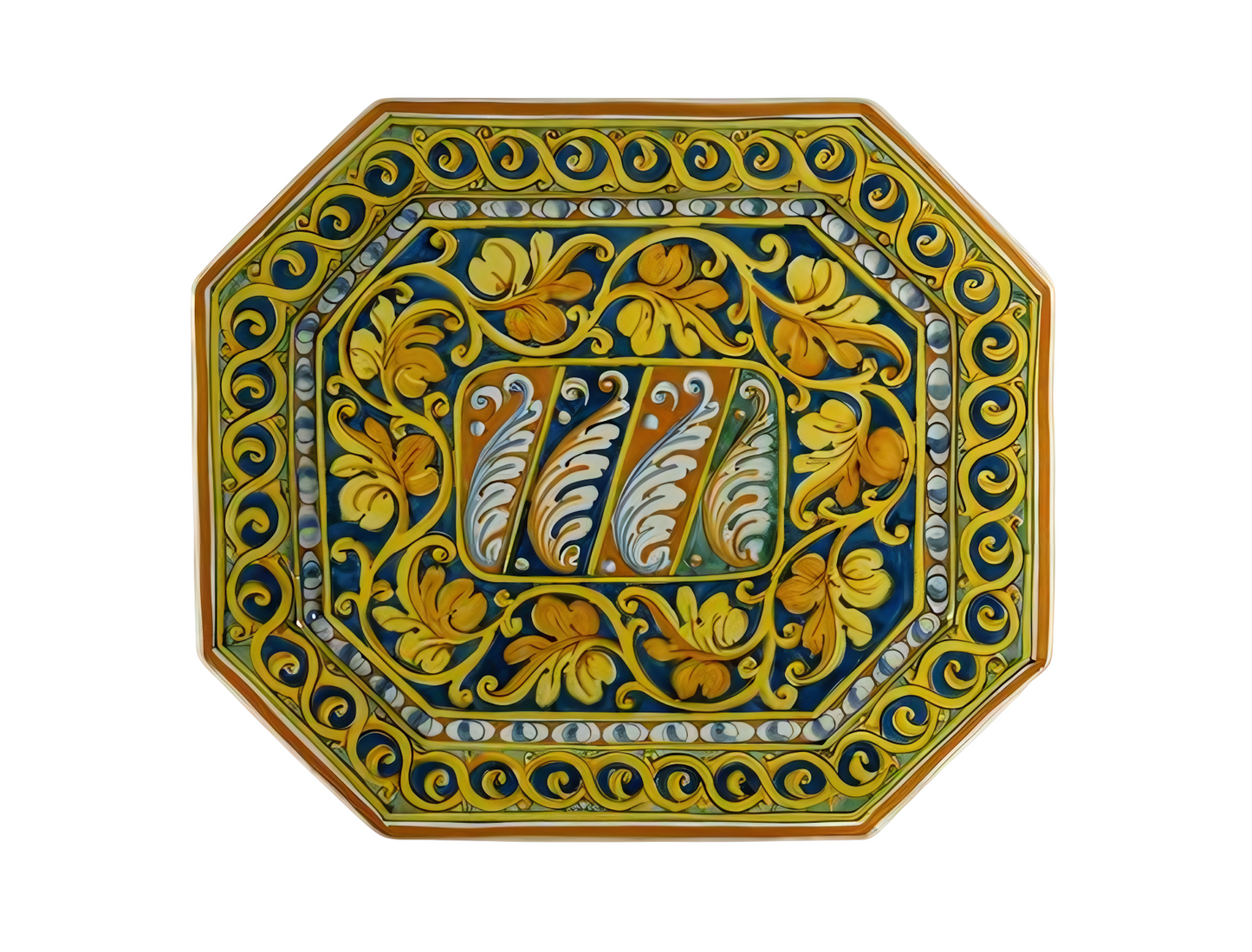 Large octagonal flat plate