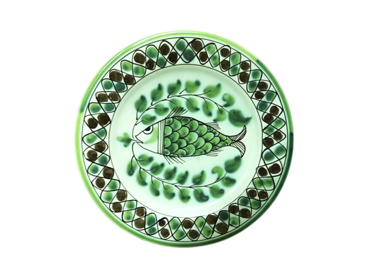Small round fish plate