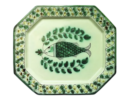 Large octagonal plate