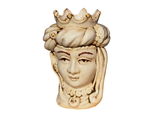 Testa di moro Donna Media bianco/ruggine H 25 cm