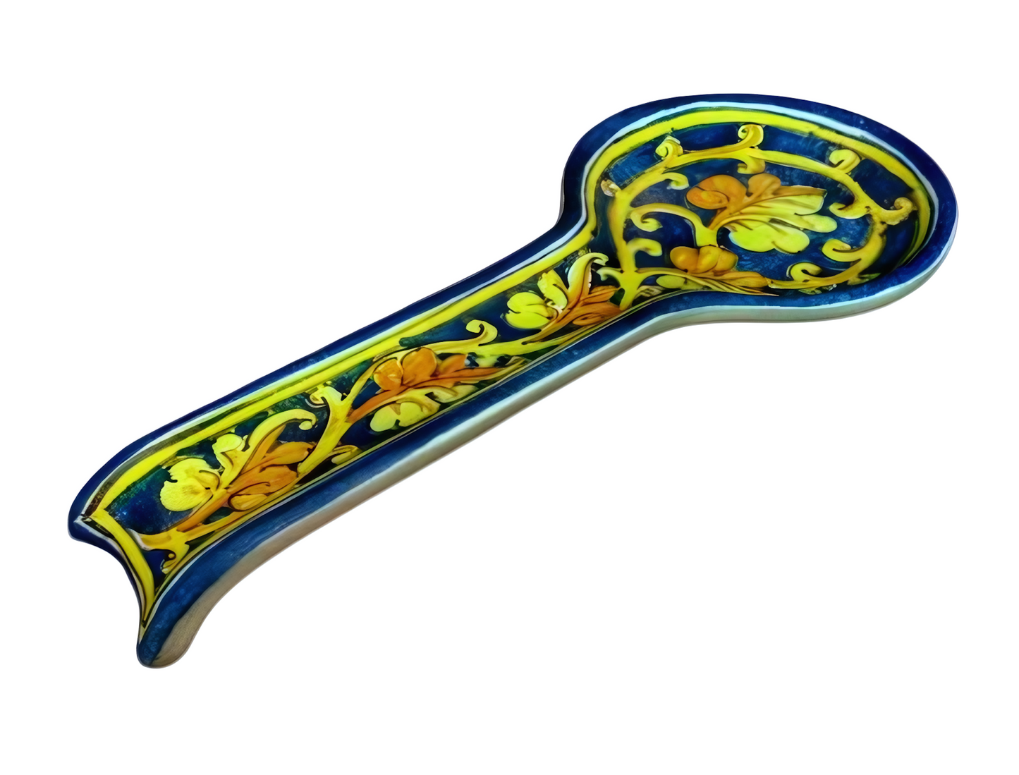 Poggiamestolo "spirale" blu