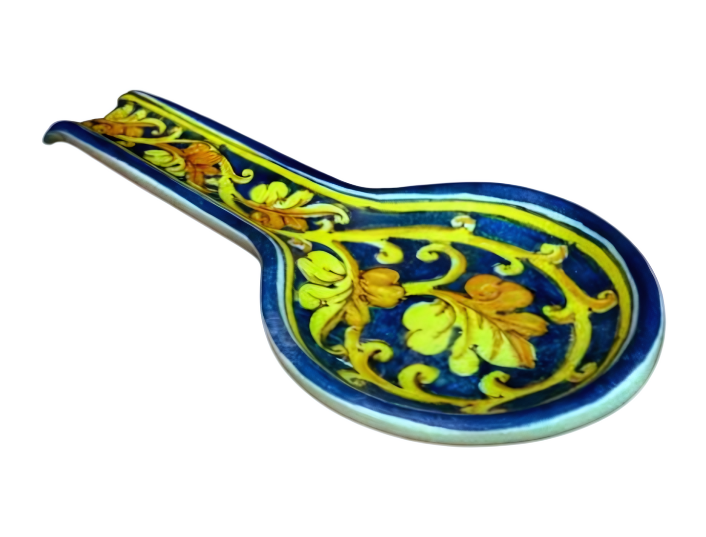 Poggiamestolo "spirale" blu