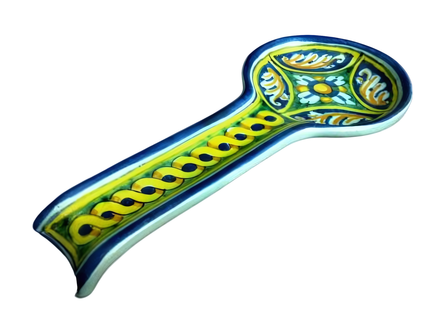 Blue "round" spoon rest