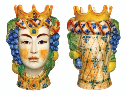 Medium Moor's Head Fruit Woman H 26 cm