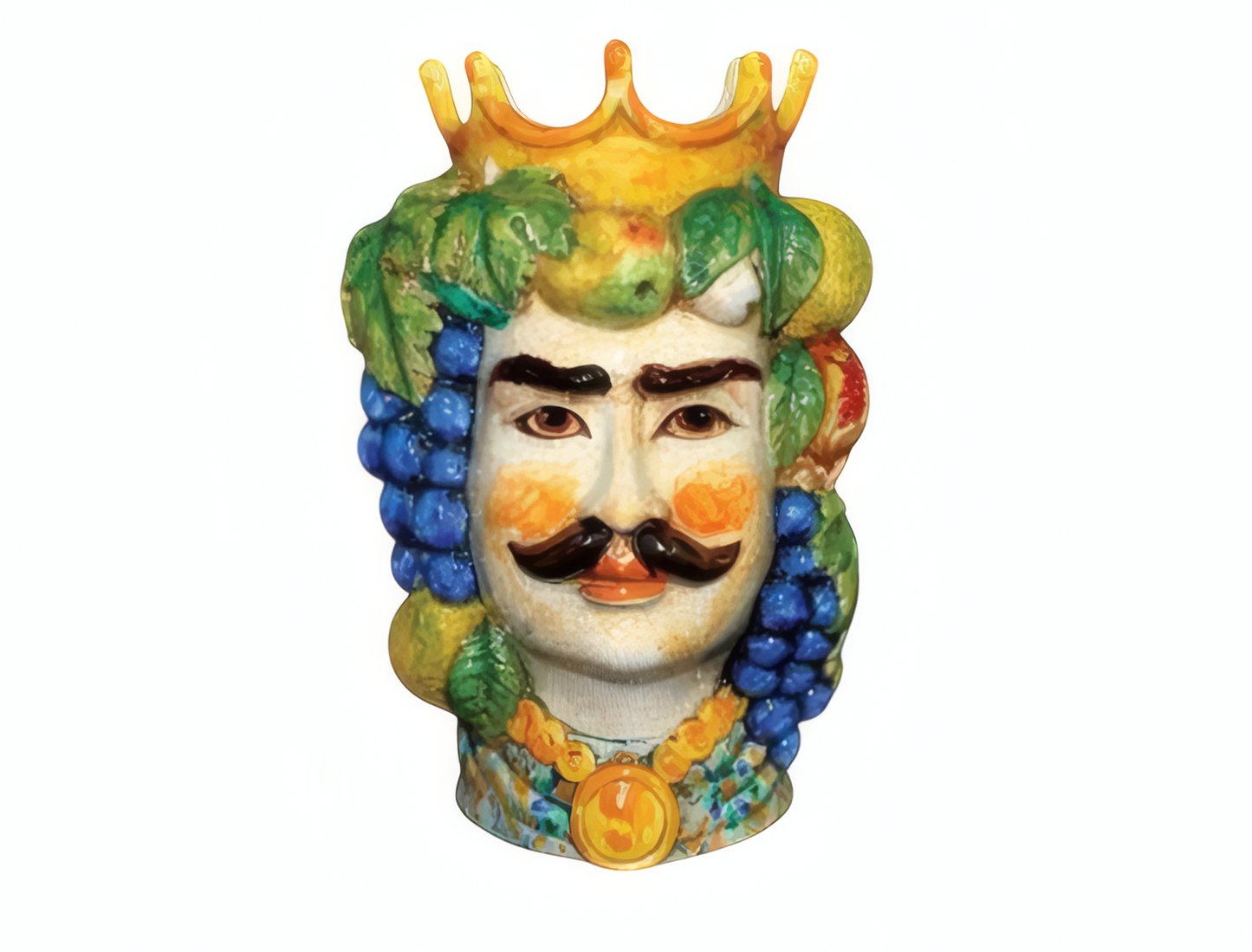 Medium Moor's Head Fruit Man H 26 cm