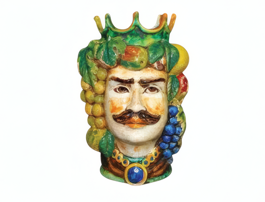 Medium Moor's Head Fruit Man H 26 cm